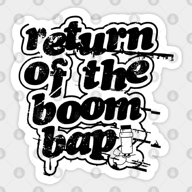 RETURN OF THE BOOM BAP Sticker by StrictlyDesigns